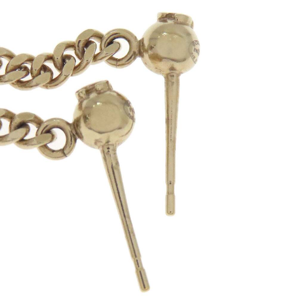 CHANEL Gold Pearl Logo Earrings - Picture 4 of 6